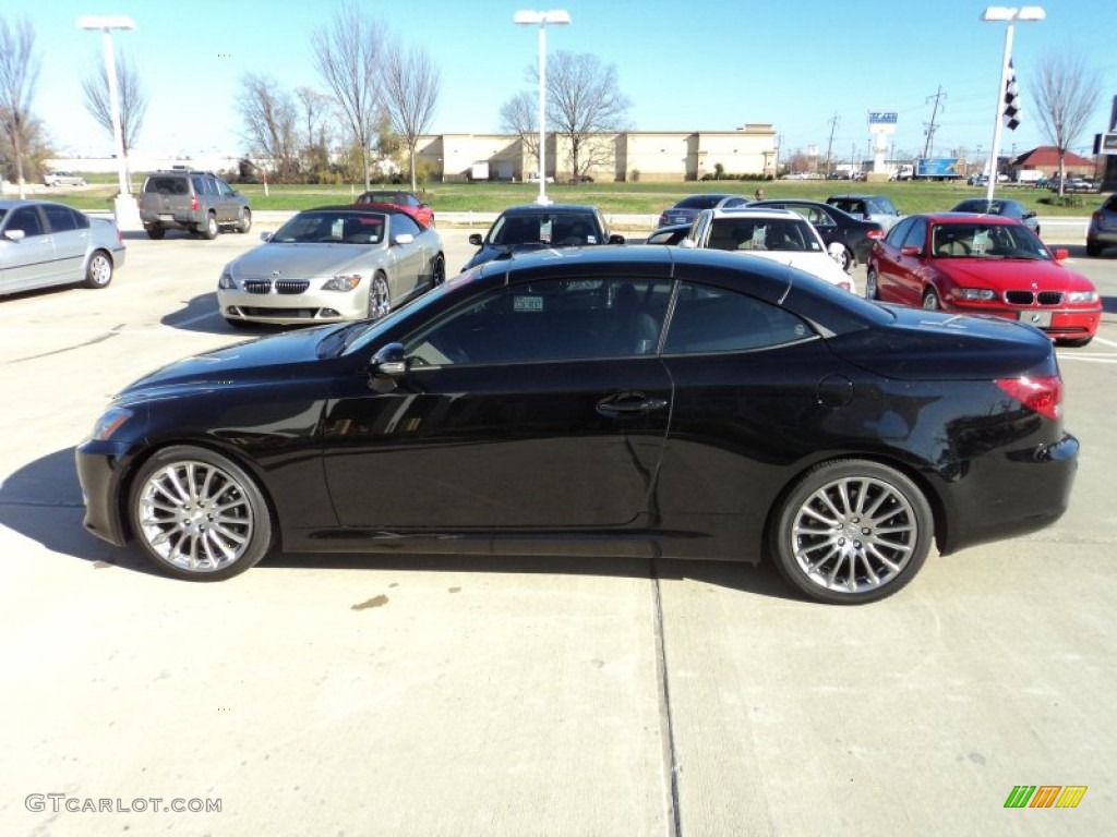 Obsidian Black 2010 Lexus IS 350C Convertible Exterior Photo #58788838