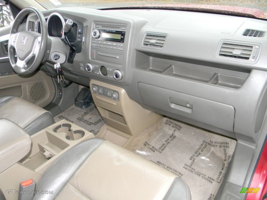 2006 Honda Ridgeline RTL Beige Dashboard Photo #58789090