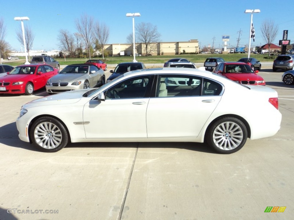 Mineral White Metallic 2010 BMW 7 Series 750Li Sedan Exterior Photo #58789114