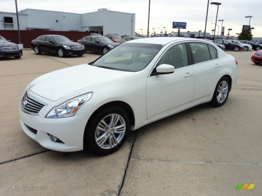 Moonlight White 2012 Infiniti G 25 Journey Sedan Exterior Photo #58789579