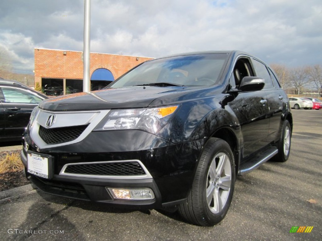 2010 MDX Technology - Crystal Black Pearl / Ebony photo #1