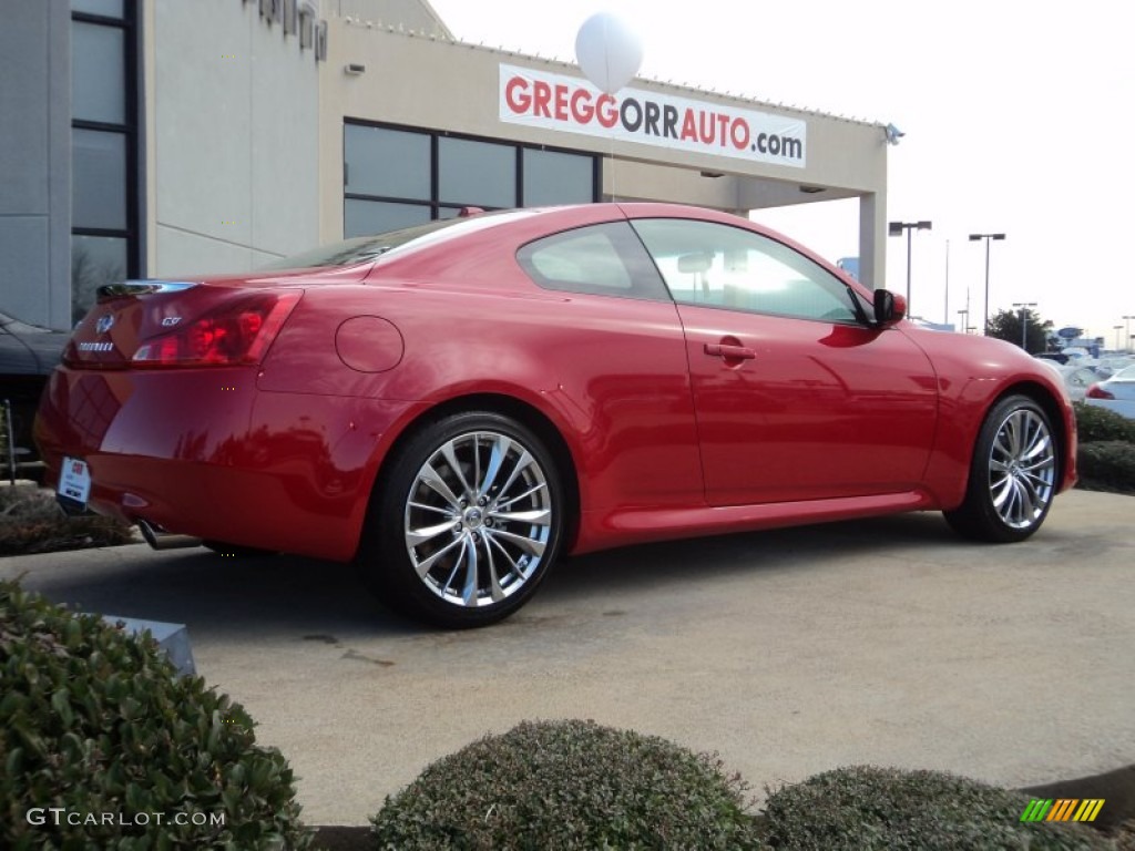 2012 G 37 Journey Coupe - Vibrant Red / Wheat photo #3