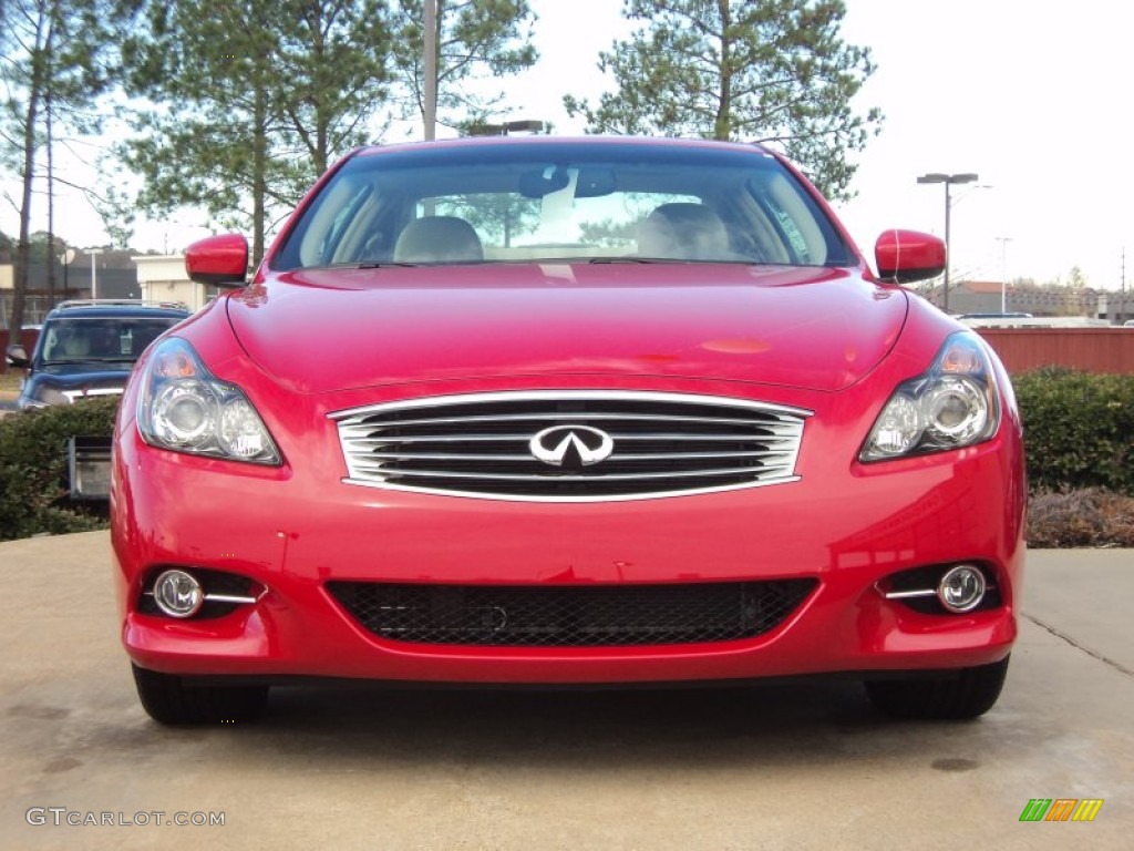 2012 G 37 Journey Coupe - Vibrant Red / Wheat photo #7