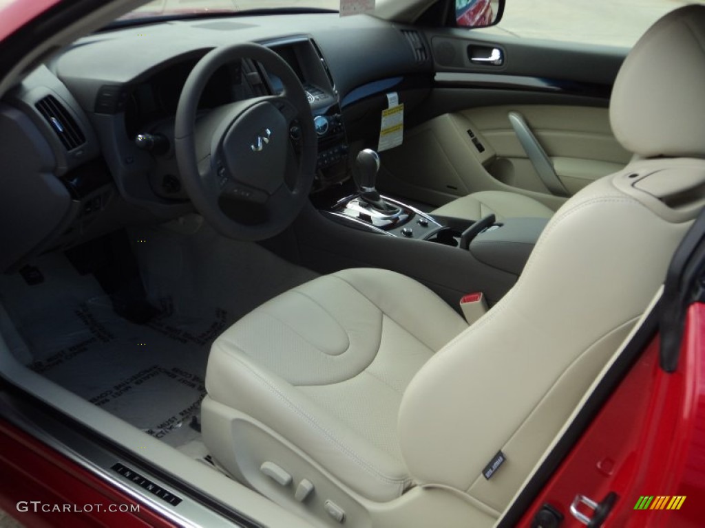 2012 G 37 Journey Coupe - Vibrant Red / Wheat photo #15