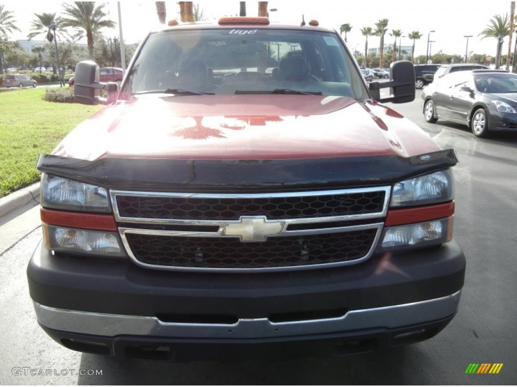 2006 Silverado 3500 LT Crew Cab 4x4 Dually - Victory Red / Dark Charcoal photo #3