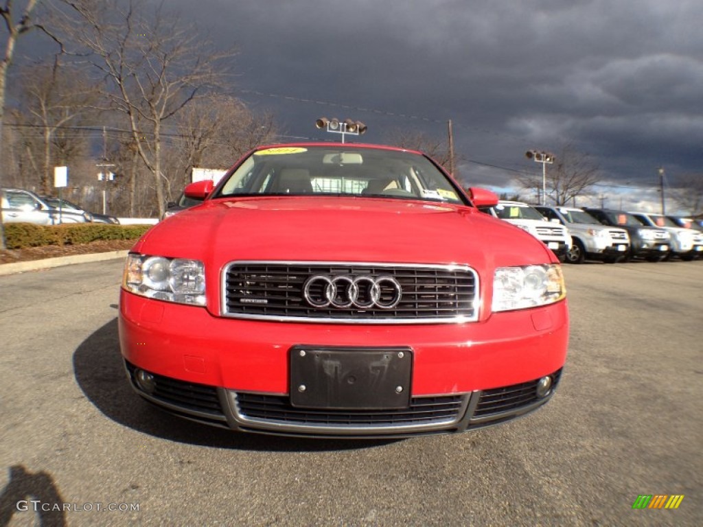2004 A4 1.8T quattro Sedan - Brilliant Red / Beige photo #3