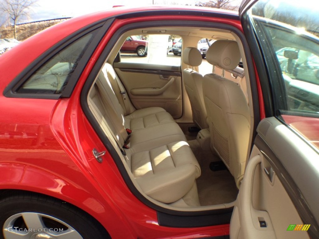 2004 A4 1.8T quattro Sedan - Brilliant Red / Beige photo #18