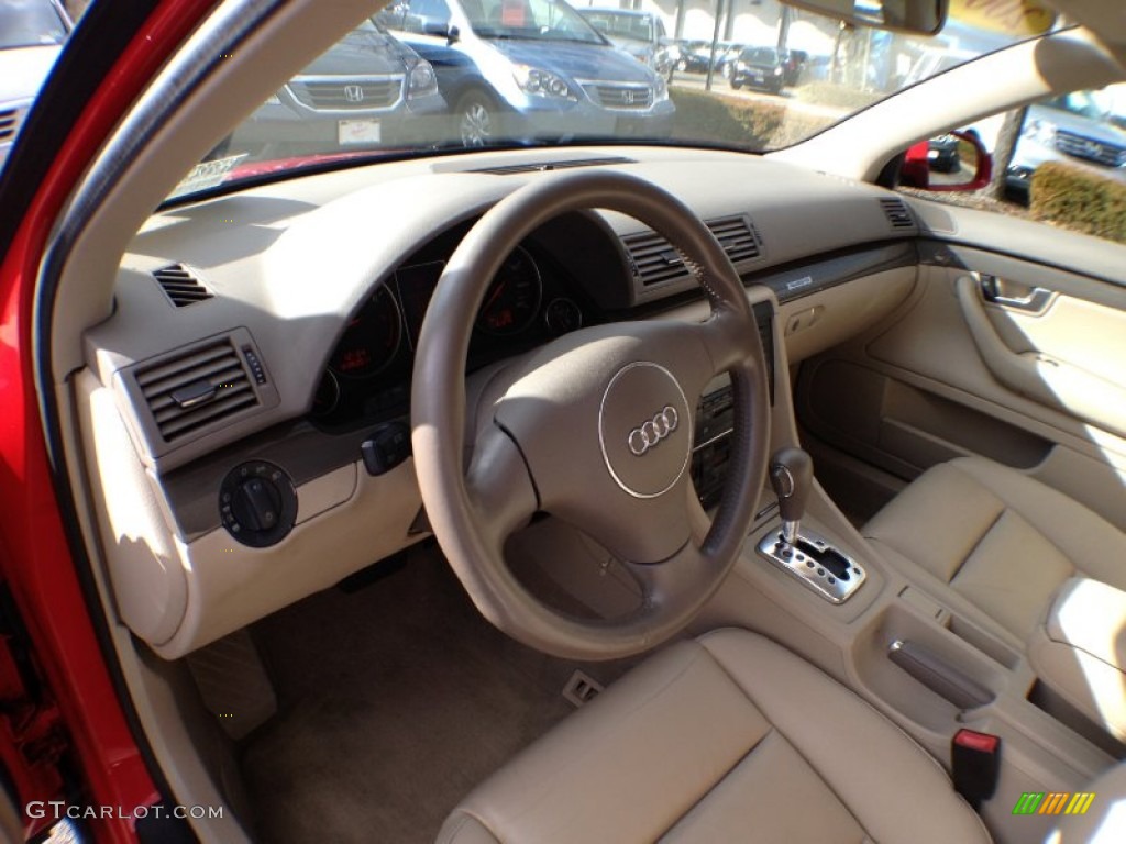 2004 A4 1.8T quattro Sedan - Brilliant Red / Beige photo #20