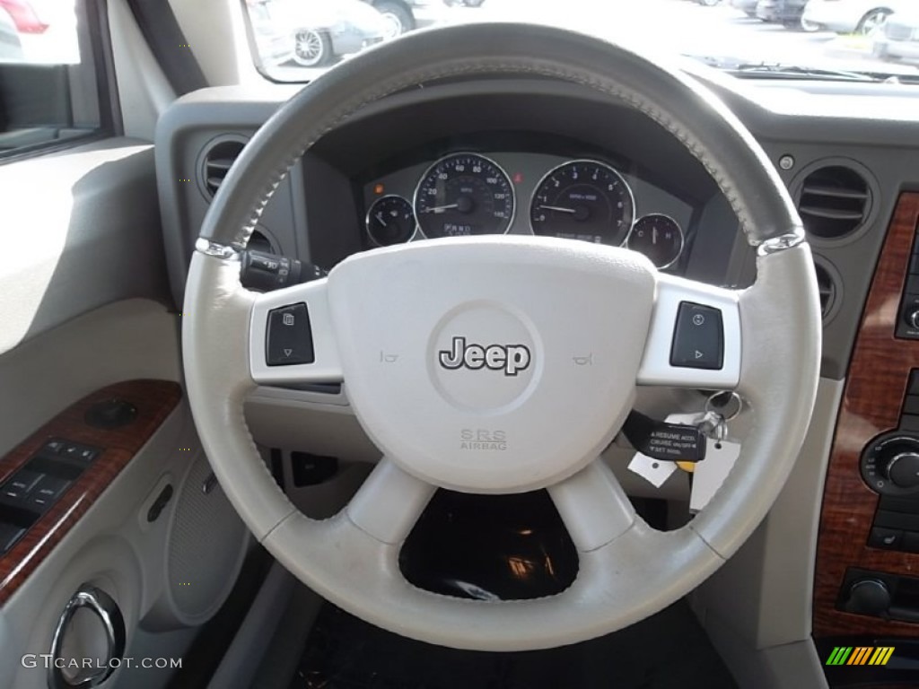 2008 Jeep Commander Limited Dark Slate Gray Steering Wheel Photo #58794678