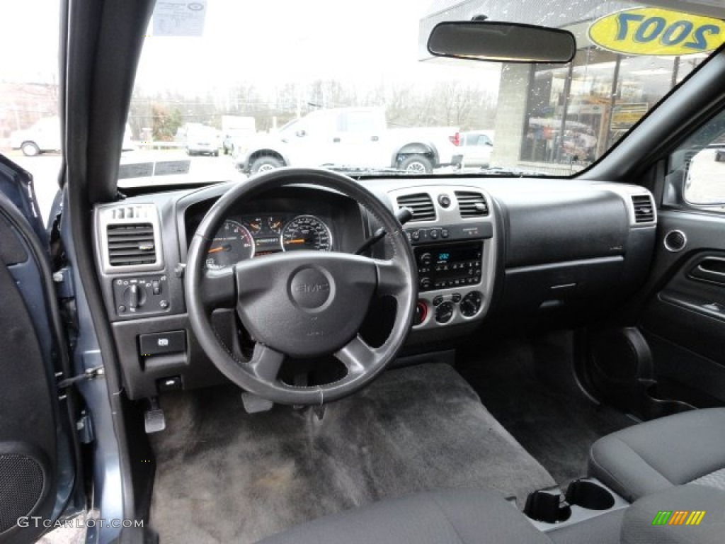 2007 Canyon SLE Crew Cab 4x4 - Stealth Gray Metallic / Dark Pewter photo #12