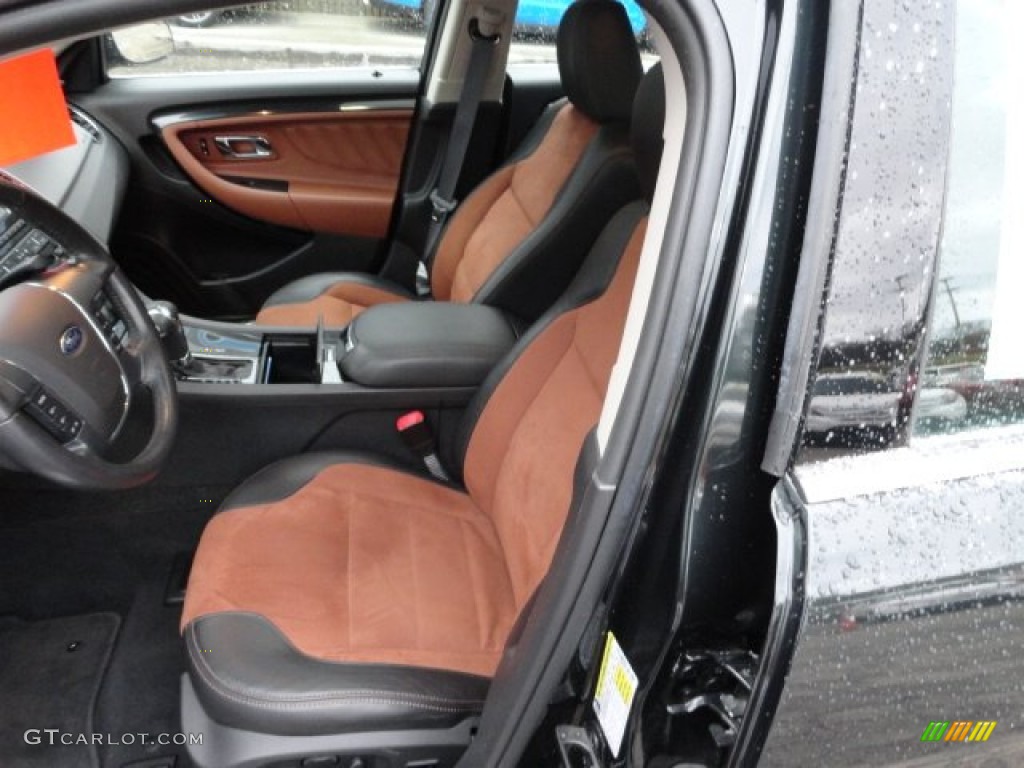 Charcoal Black Umber Brown Interior 2010 Ford Taurus Sho Awd