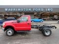 2012 Vermillion Red Ford F350 Super Duty XL Regular Cab 4x4 Chassis  photo #1