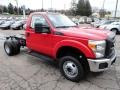 2012 Vermillion Red Ford F350 Super Duty XL Regular Cab 4x4 Chassis  photo #6