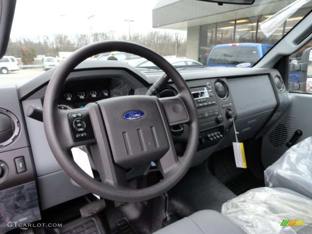 2012 Ford F350 Super Duty XL Regular Cab 4x4 Chassis Steel Dashboard Photo #58797204