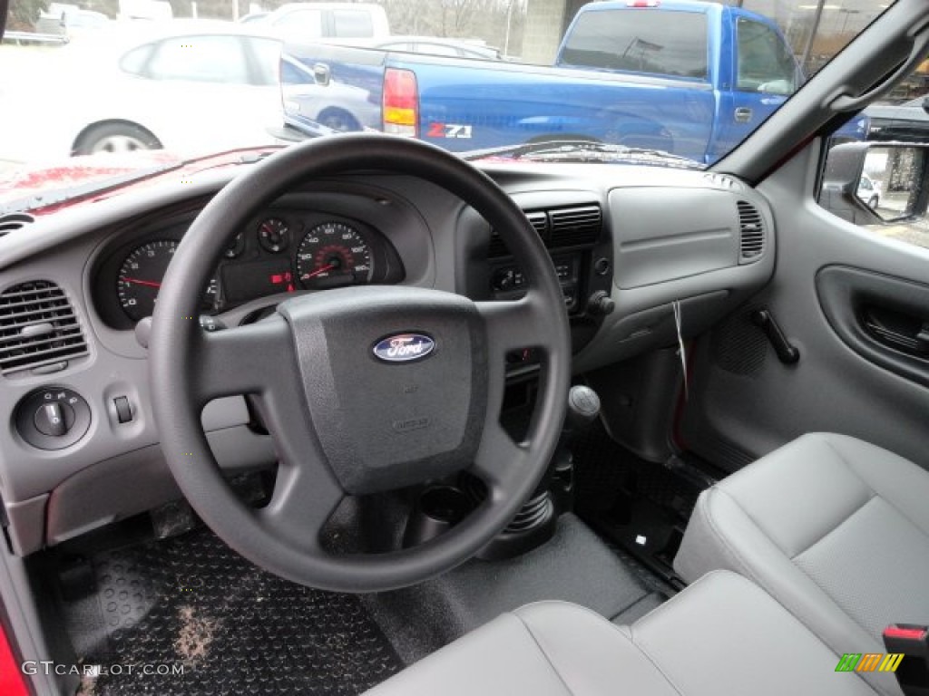 Medium Dark Flint Interior 2011 Ford Ranger XL Regular Cab Photo #58797375