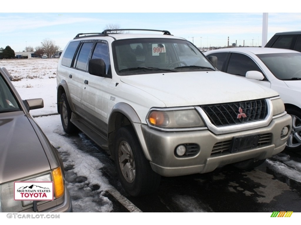 Alpine White Mitsubishi Montero Sport