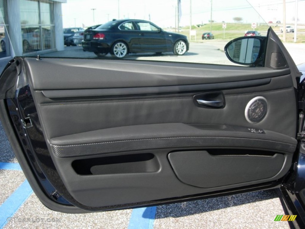 2012 BMW M3 Coupe Black Door Panel Photo #58798629