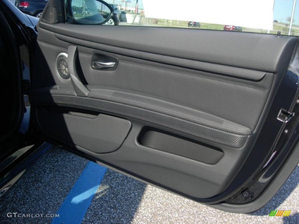 2012 BMW M3 Coupe Black Door Panel Photo #58798638