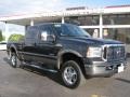 2007 Dark Shadow Grey Metallic Ford F250 Super Duty Lariat Crew Cab 4x4  photo #1