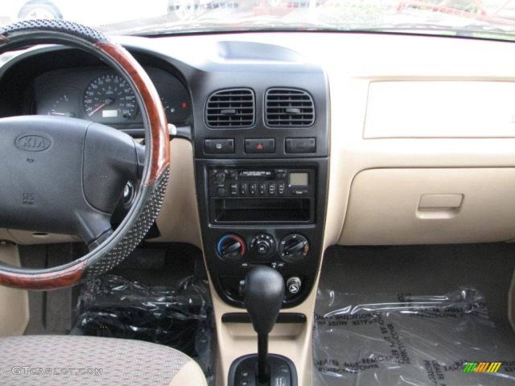 2001 Rio Sedan - Emerald Green / Beige photo #14