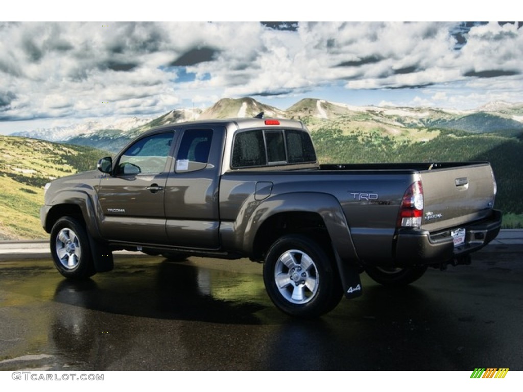 2012 Tacoma V6 TRD Sport Access Cab 4x4 - Pyrite Mica / Graphite photo #3