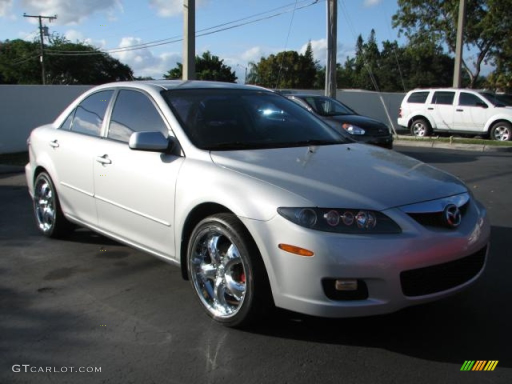 2006 MAZDA6 i Sedan - Glacier Silver Metallic / Gray photo #1