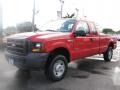 2005 Red Clearcoat Ford F250 Super Duty XL SuperCab 4x4  photo #5