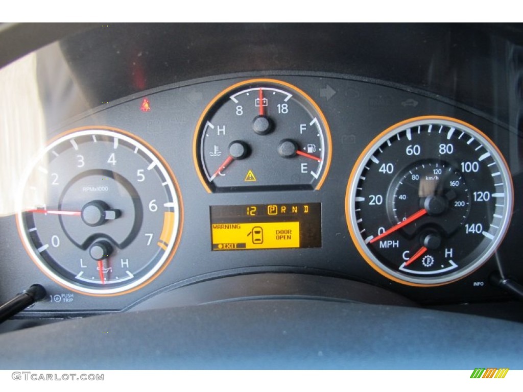 2012 Nissan Titan SV Crew Cab Gauges Photo #58801737