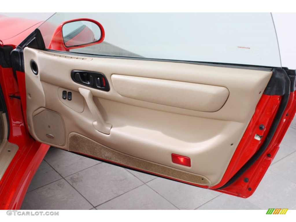 1997 Mitsubishi 3000GT SL Tan Door Panel Photo #58802607