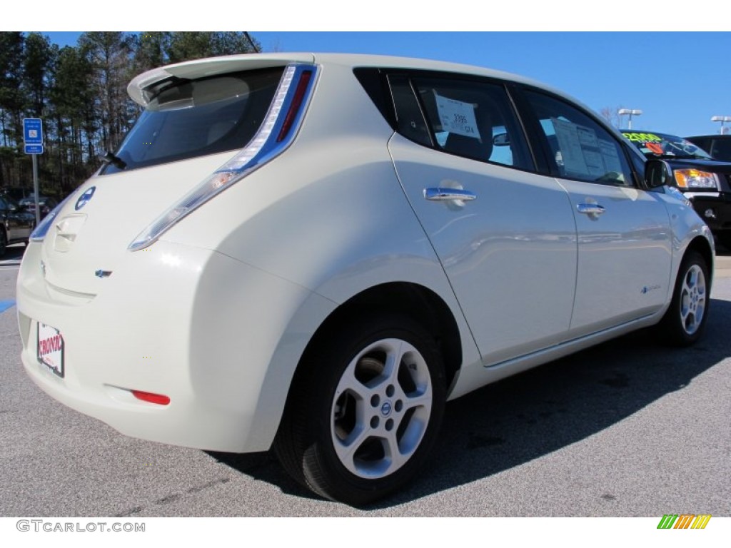 Glacier Pearl White 2012 Nissan LEAF SL Exterior Photo #58802664