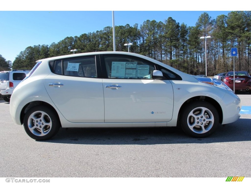 Glacier Pearl White 2012 Nissan LEAF SL Exterior Photo #58802670