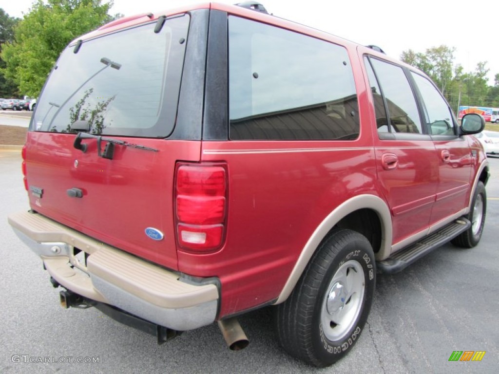 1997 Expedition Eddie Bauer 4x4 - Laser Red Metallic / Medium Prairie Tan photo #7