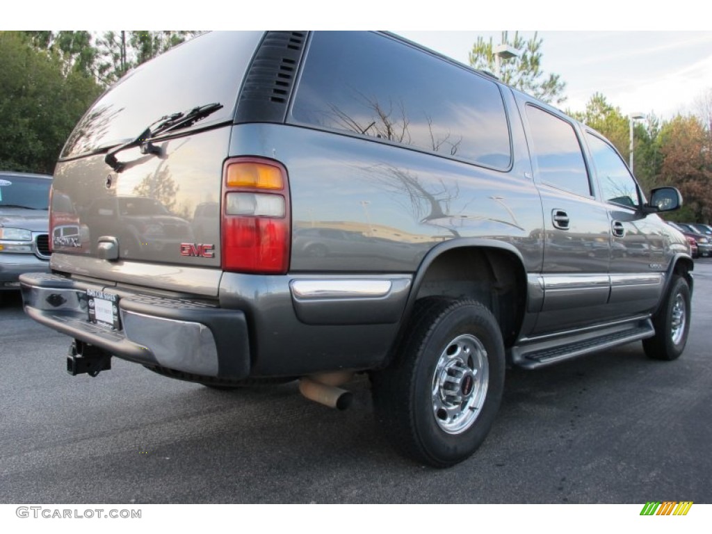 2001 Yukon XL 2500 SLT 4x4 - Storm Gray Metallic / Neutral Tan/Shale photo #3