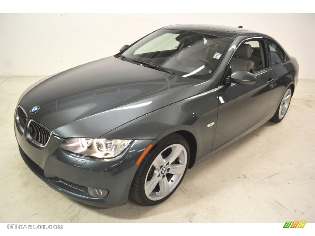 2009 3 Series 335i Coupe - Space Grey Metallic / Grey photo #7