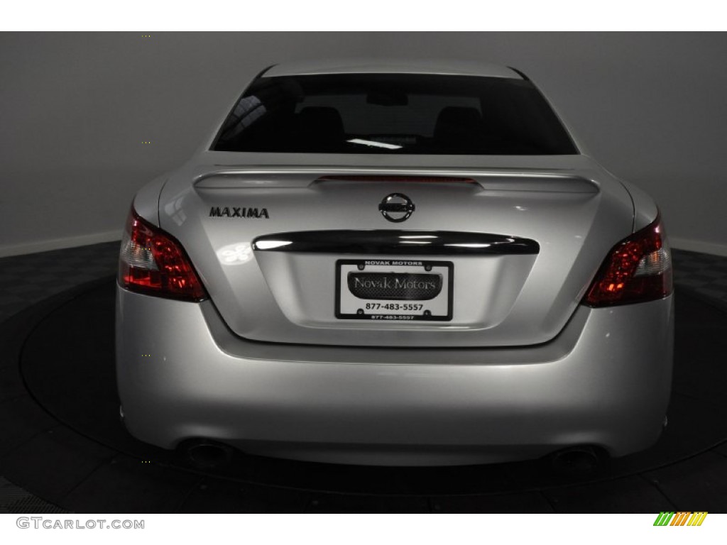 2009 Maxima 3.5 SV - Radiant Silver Metallic / Charcoal photo #4