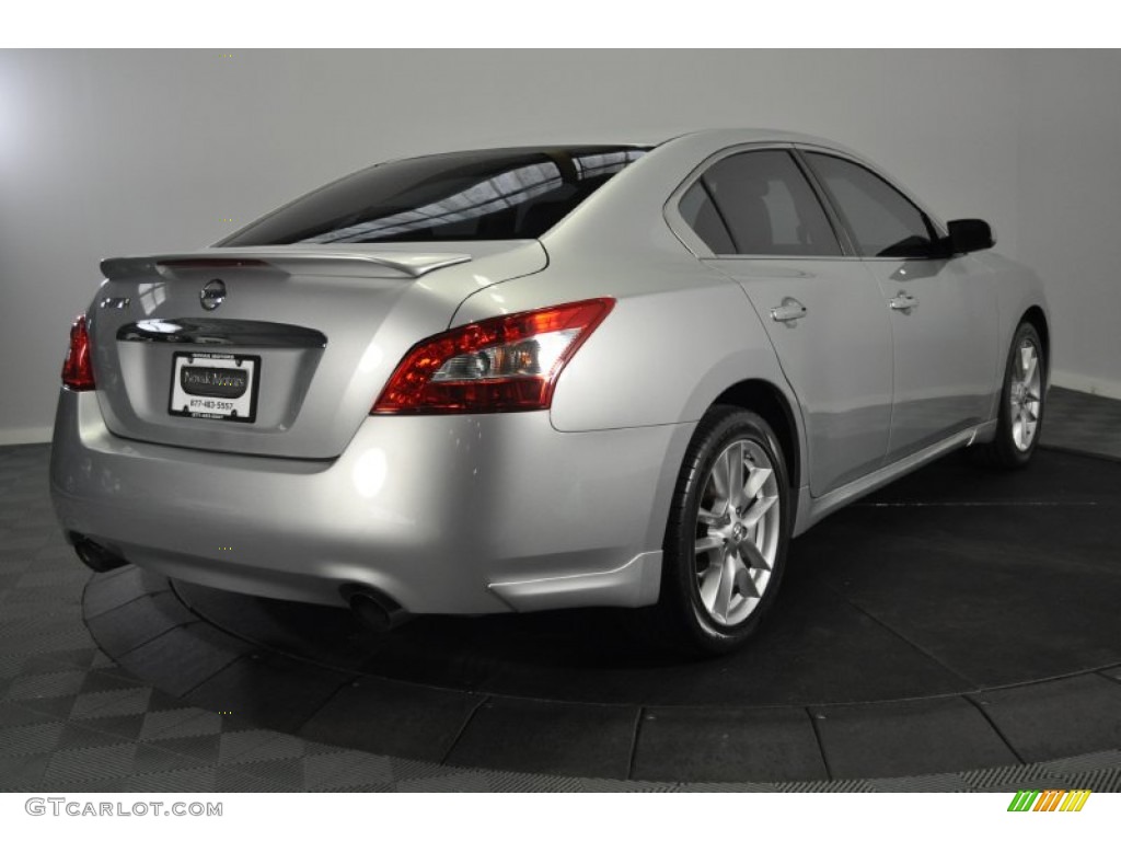 2009 Maxima 3.5 SV - Radiant Silver Metallic / Charcoal photo #5