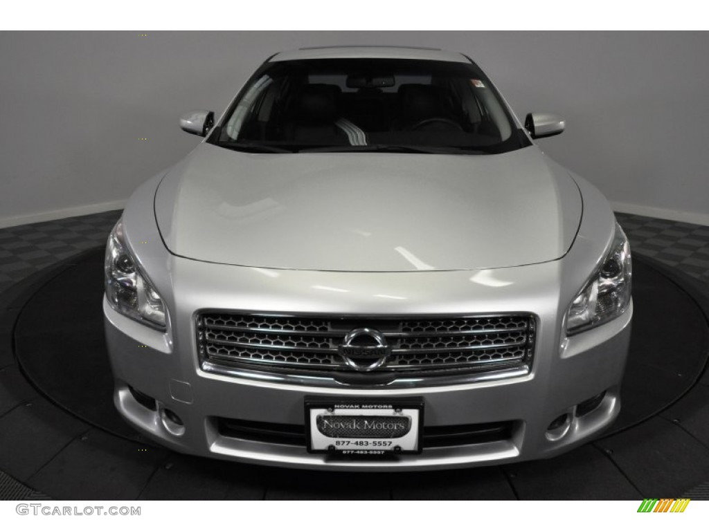 2009 Maxima 3.5 SV - Radiant Silver Metallic / Charcoal photo #8