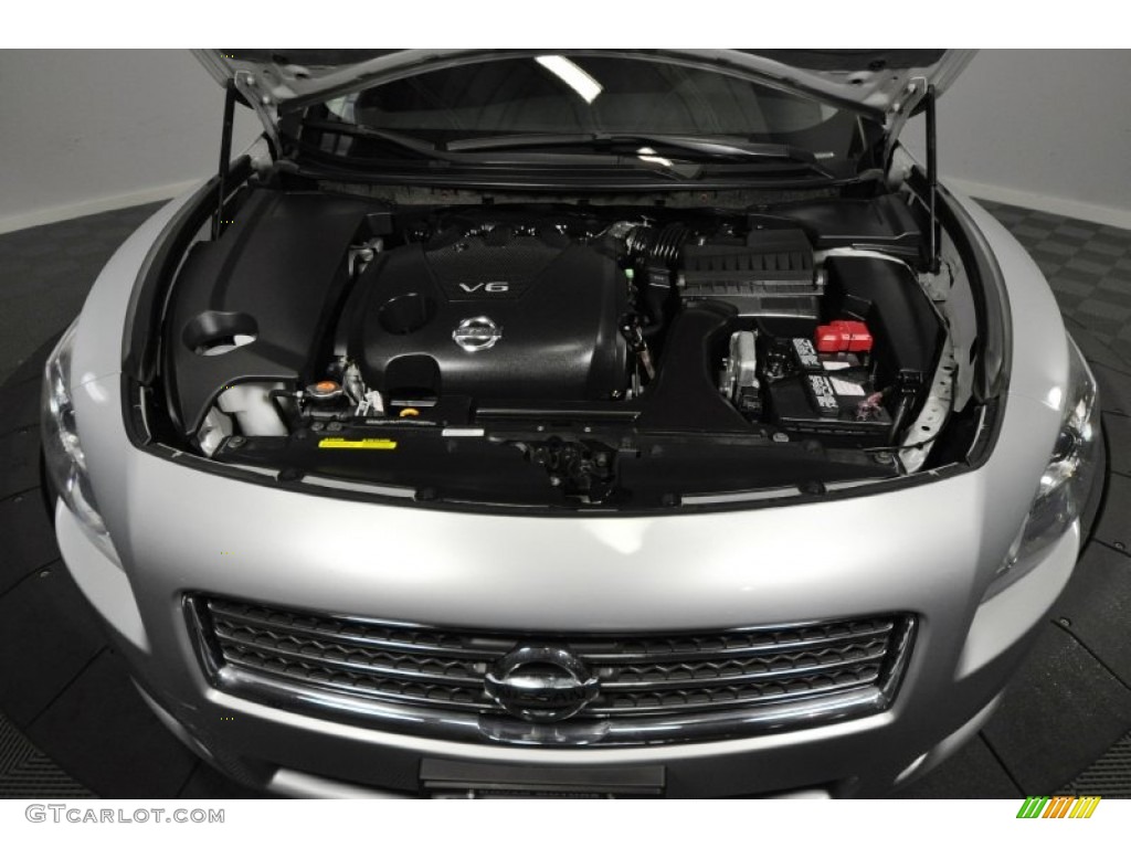 2009 Maxima 3.5 SV - Radiant Silver Metallic / Charcoal photo #9