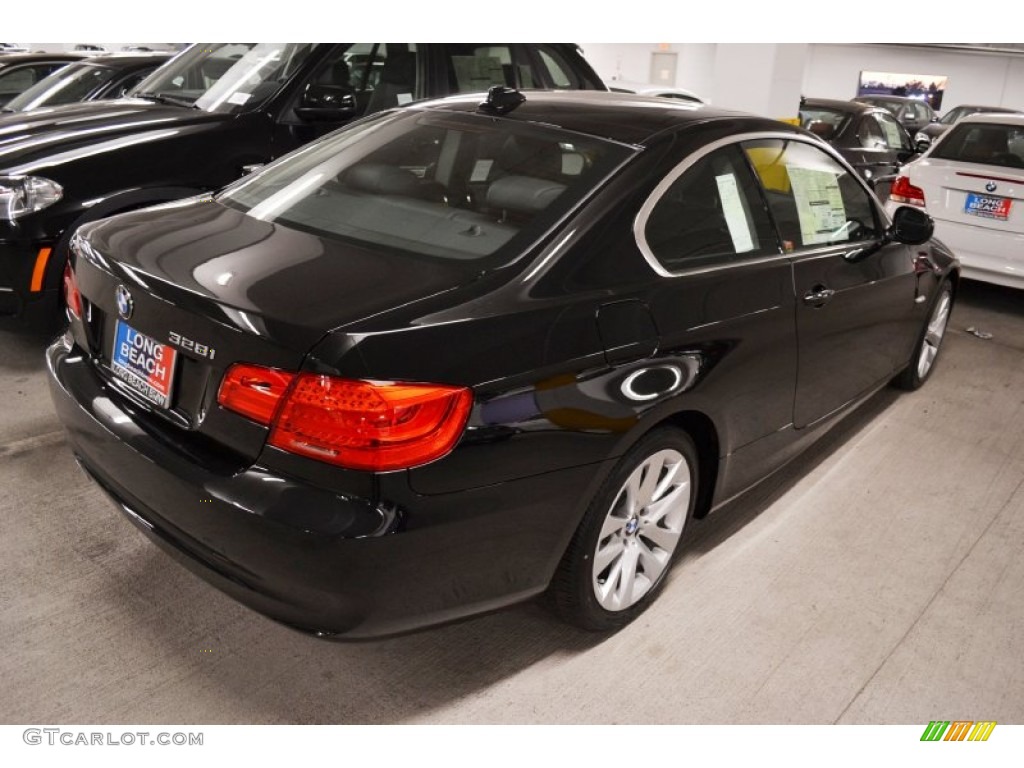 2012 3 Series 328i Coupe - Jet Black / Black photo #4