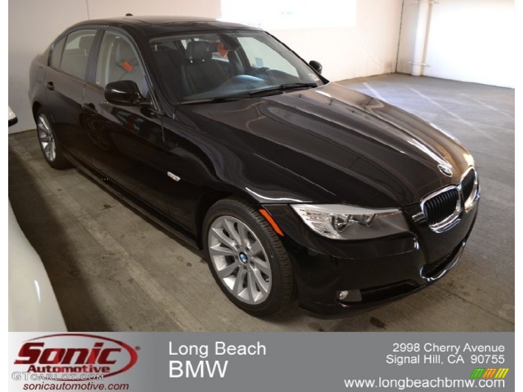 2011 3 Series 328i Sedan - Jet Black / Black Dakota Leather photo #1