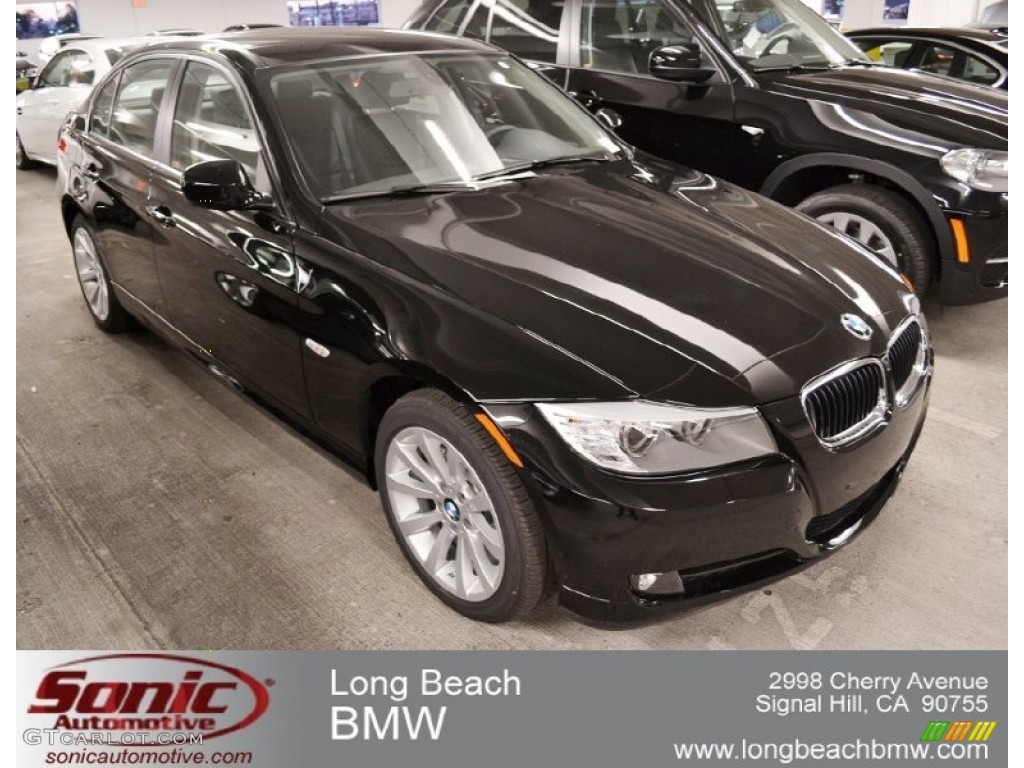 2011 3 Series 328i Sedan - Jet Black / Black Dakota Leather photo #1