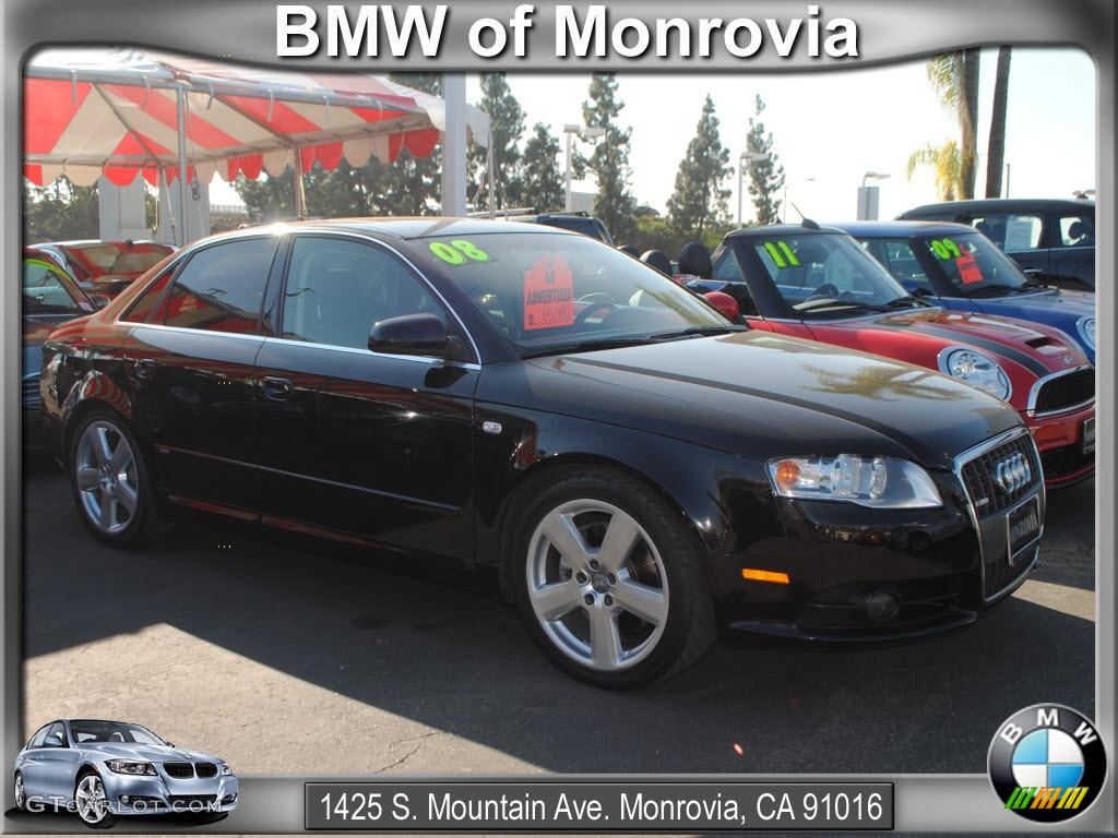 2008 A4 2.0T Special Edition Sedan - Brilliant Black / Black photo #1