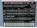 C349: Alpine Rain Metallic 2006 Mercedes-Benz ML 350 4Matic Color Code