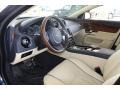 Parchment/Navy Blue 2011 Jaguar XJ XJL Supersport Interior