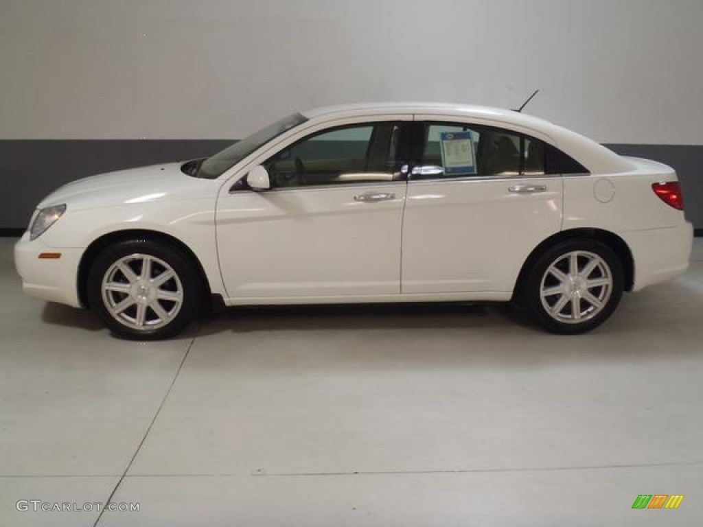 2008 Sebring Limited Sedan - Stone White / Dark Khaki/Light Graystone photo #18