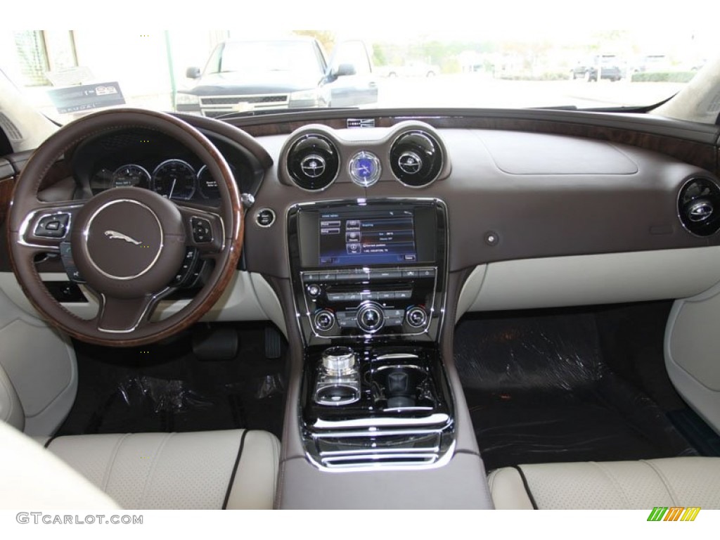 2012 Jaguar XJ XJL Portfolio Ivory/Truffle Dashboard Photo #58812162