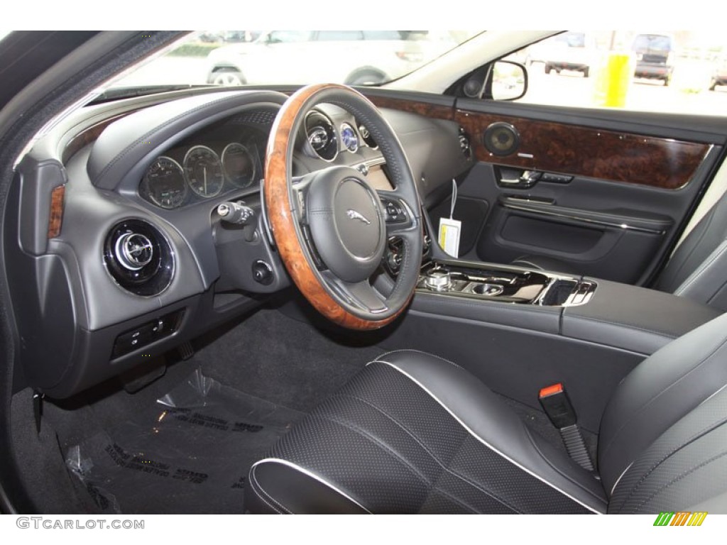 Jet/Ivory Interior 2012 Jaguar XJ XJL Portfolio Photo #58812312