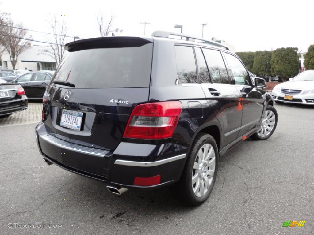 2011 GLK 350 4Matic - Capri Blue Metallic / Almond/Black photo #10