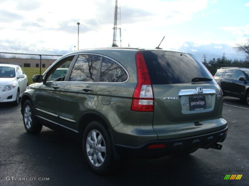 2009 CR-V EX-L 4WD - Green Tea Metallic / Ivory photo #4