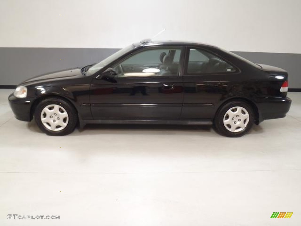 Flamenco Black Pearl 2000 Honda Civic EX Coupe Exterior Photo #58814418